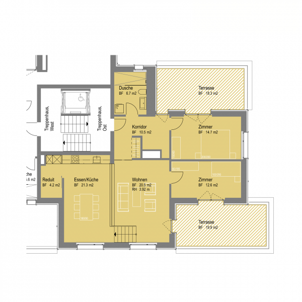 Wohnung 302 3. Etage Split-Level